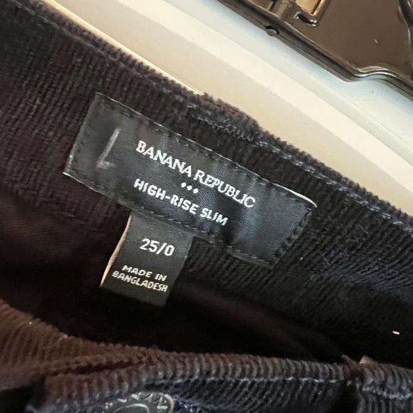 Banana Republic High Rise Slim Corduroy Pants 25/0 - Picture 4 of 8